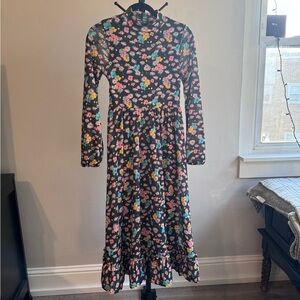 Full Floral Long Sleeve Dress